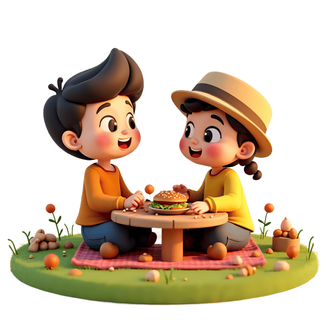 Free transparent PNG: Couple Picnic PNG  Romantic Outing Clipart for Events  Decor