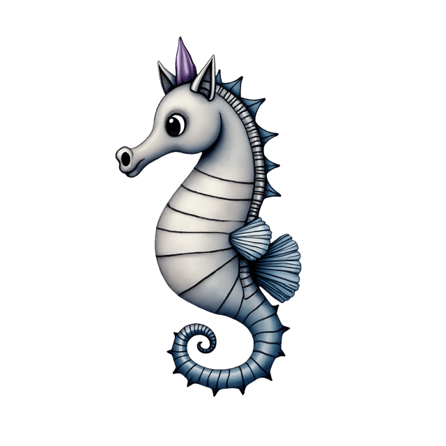 Free transparent PNG: Charming Seahorse PNG with Horse-Like Features and Tiny Tail for Artistic Creations