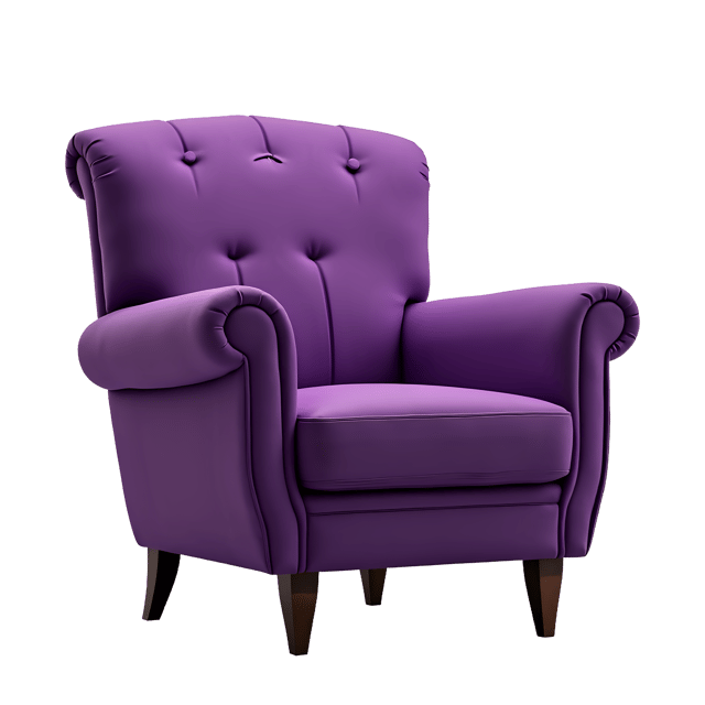 Free transparent PNG: Purple Chair PNG with Transparent Background for Modern Design