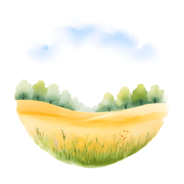 Free transparent PNG: Golden Glow Meadow PNG Background for Serene and Natural Design Projects