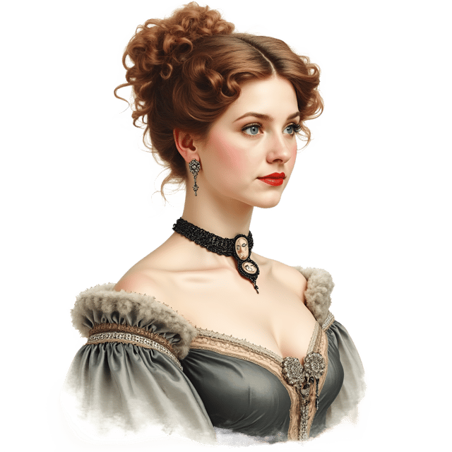Free transparent PNG: Victorian Woman Portrait  Historic Fashion Clipart, free transparent png download