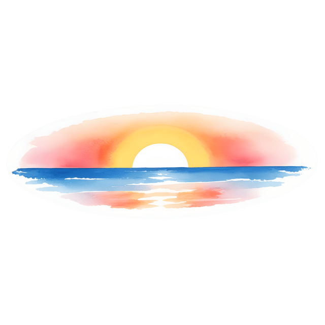 Free transparent PNG: Sunset Over Calm Waters Transparent PNG Background for Nature Scenes