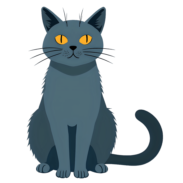 Free transparent PNG: Russian Blue Cat PNG Clipart  Ideal for Pet Lovers  Feline Fans