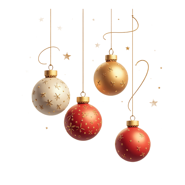 Free transparent PNG: Christmas Ornament PNG  Elegant Holiday Decor for Cards, Crafts  Parties