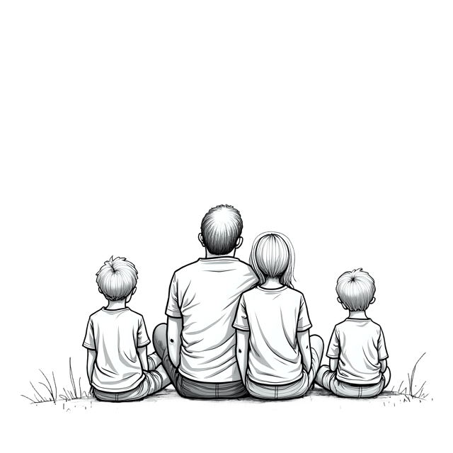 Free transparent PNG: Parents Watching Over Kids PNG  Ideal for Family Scenes, Nursery Decor  Illustrations
