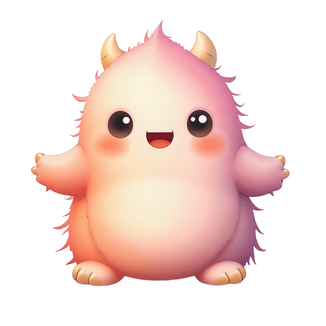 Free transparent PNG: 15 Fluffy Monsters PNG with Soft Colors and Sweet Expression for Cute Art Projects