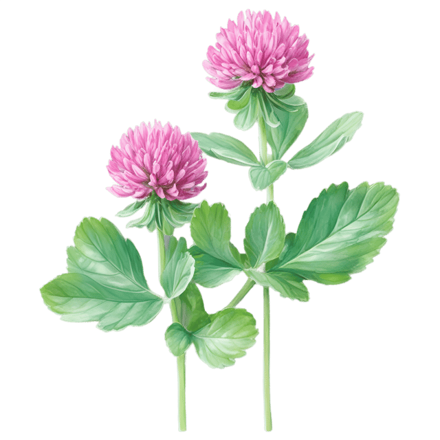 Free transparent PNG: Red Clover Herb PNG with Transparent Background for Botanical Illustrations
