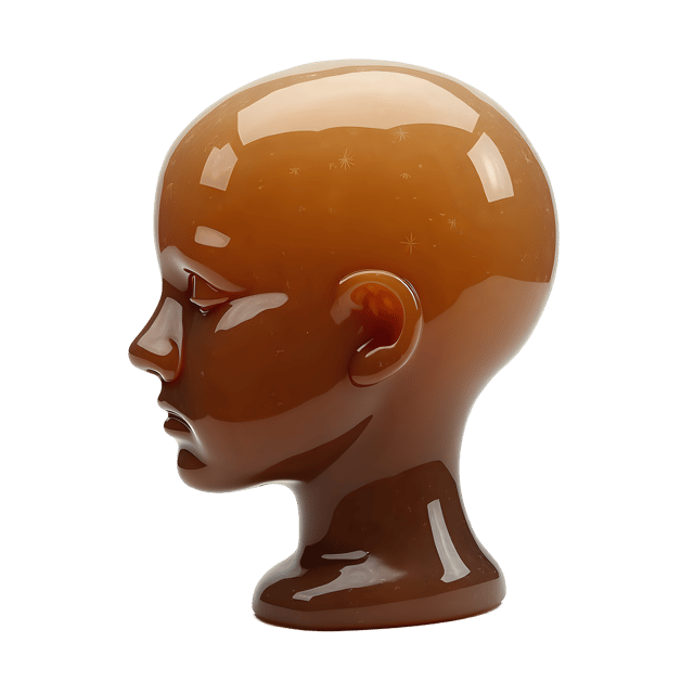 Free transparent PNG: Head Silhouette Carved in Smoky Quartz  Free Downloadable PNG