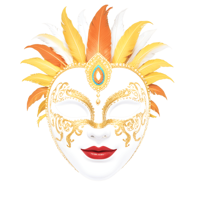 Free transparent PNG: Brazilian Carnival Mask Transparent PNG Design for Events and Decorations