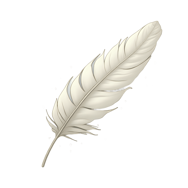 Free transparent PNG: Soft White Feather with Dew Drops  Free PNG Clipart Download