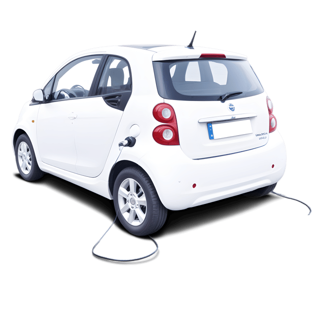 Free transparent PNG: Small Electric Car Charging PNG Transparent Background for Eco-Friendly Design