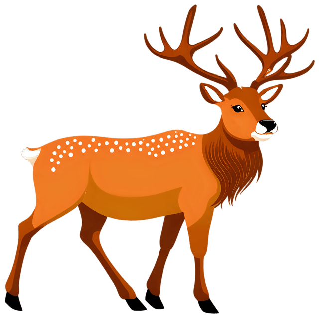 Free transparent PNG: Cute Cartoon Elk Illustration for Nursery Decor and Animal Lovers