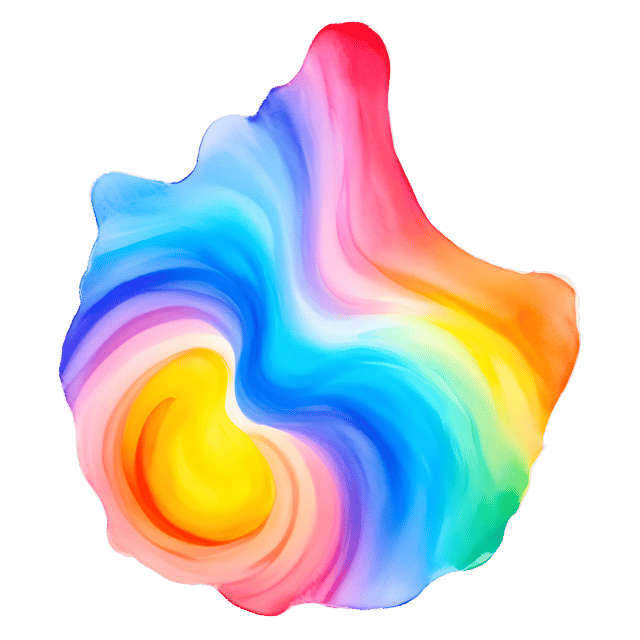 Free transparent PNG: Vibrant Color Flow with Transparent Background PNG