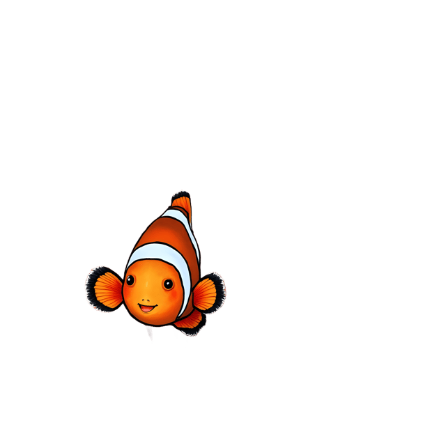 Free transparent PNG: Cute Clownfish Among Sea Anemones Transparent PNG Background