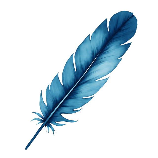 Free transparent PNG: Curved Flight Feather  Blue Toned Clipart, free png download