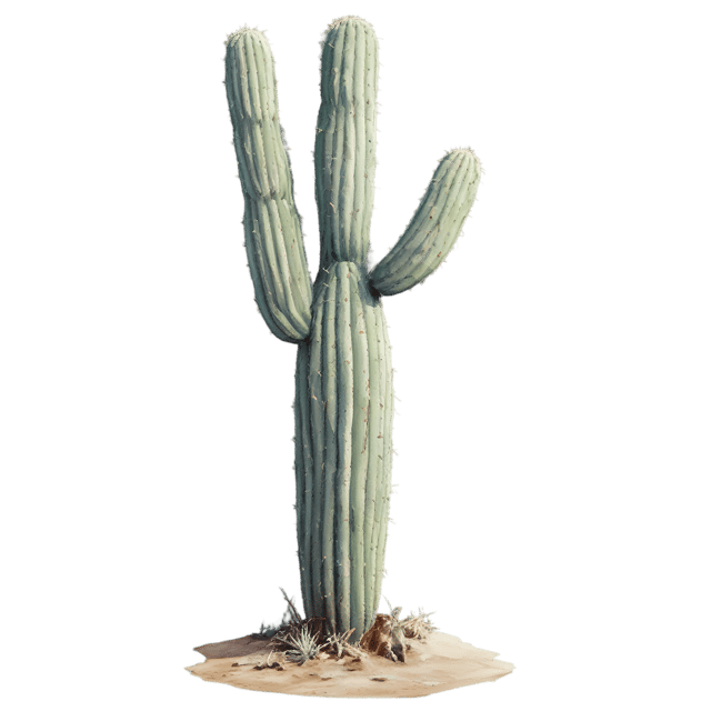 Free transparent PNG: Tall Leafless Cactus PNG with Transparent Background for Desert and Plant Imagery