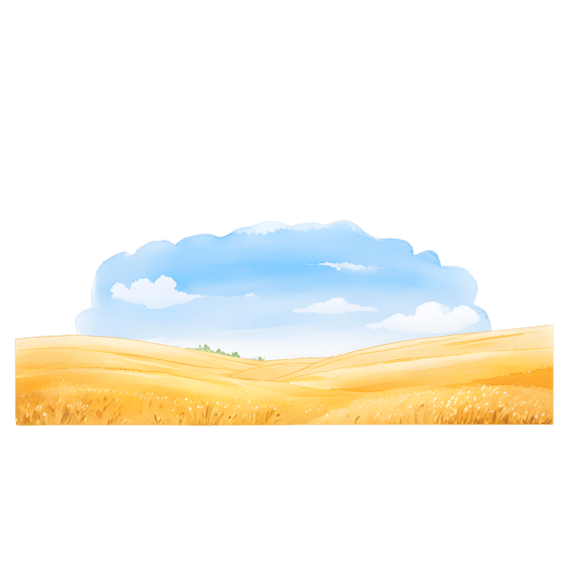 Free transparent PNG: Golden Fields Transparent PNG for Decor and Art