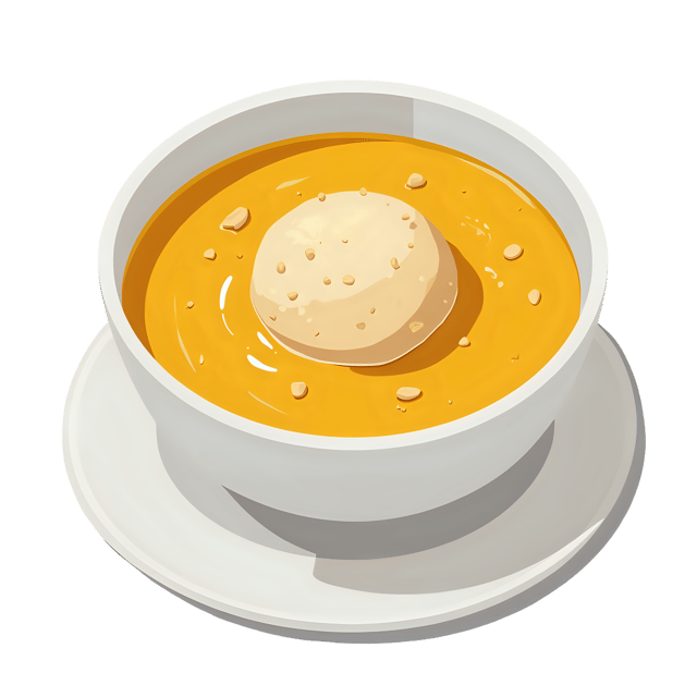 Free transparent PNG: Matzo Ball Soup with Golden Broth  Jewish Delicacy PNG, free download