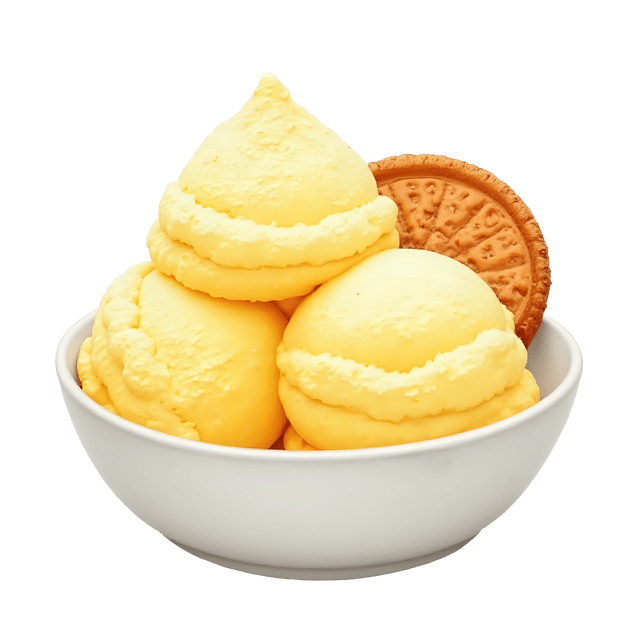 Free transparent PNG: Lemon Sorbet with Wafer Cookie  Dessert Clipart, free download png