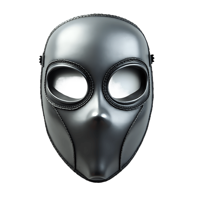 Free transparent PNG: Metallic Mask with Transparent Background PNG for Protection and Decor