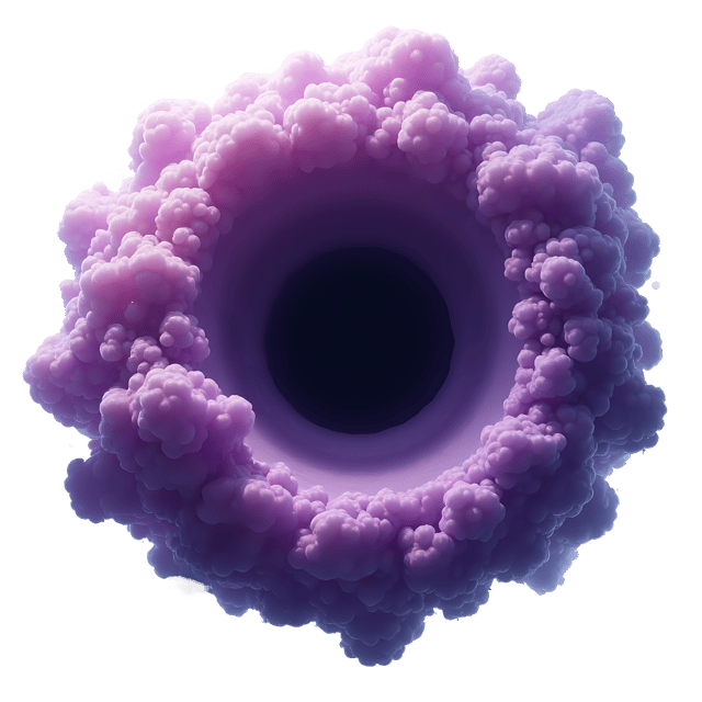 Free transparent PNG: Purple Nebula Cloud Near Black Hole  Space Theme Clipart, free downloadable png