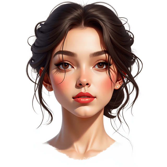 Free transparent PNG: Painterly Face Portrait PNG Clipart  Ideal for Artistic Creations  Decor