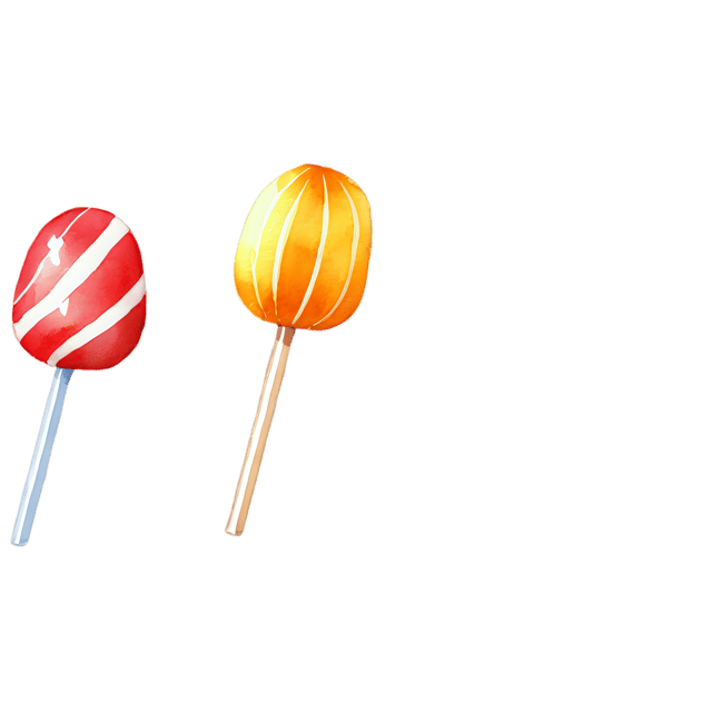 Free transparent PNG: Halloween Candy Transparent Watercolor PNG – Gentle Illustration for Crafts & Decor