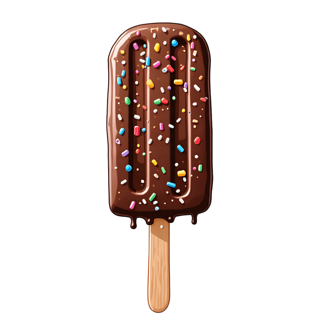 Free transparent PNG: Chocolate Popsicle  Candy Sprinkles Treat Clipart, free download png