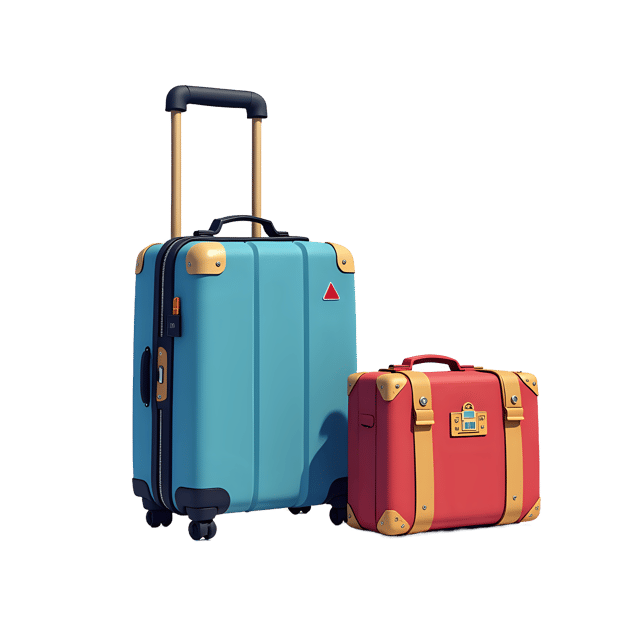Free transparent PNG: Passport and Luggage  Travel Clipart Set, free downloadable png