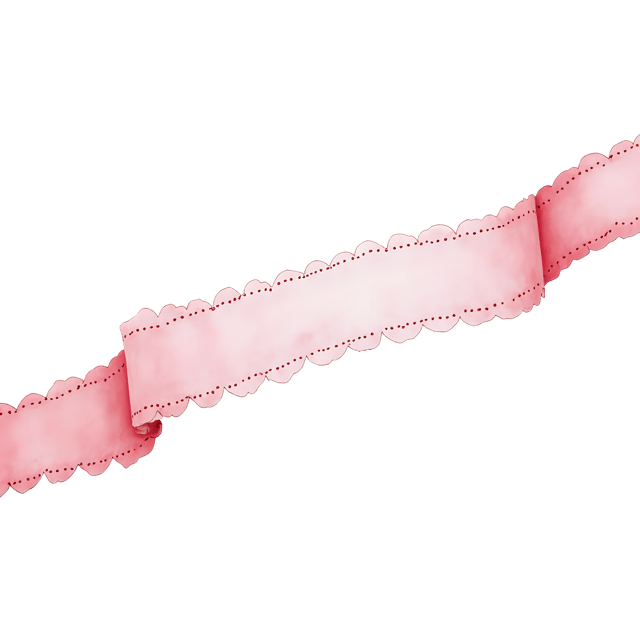 Free transparent PNG: Scallop Edge Ribbon with Dotted Trail  Free Downloadable PNG Clipart