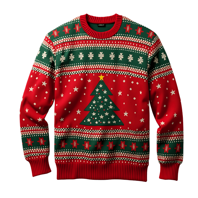 Free transparent PNG: Vintage Christmas Sweater PNG Clipart  Perfect for Holiday Crafts  Designs