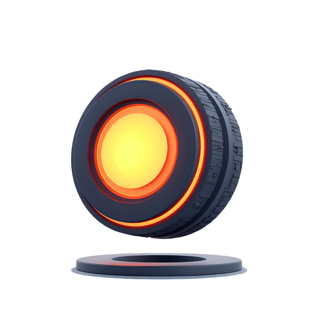 Free transparent PNG: Futuristic Glowing Wheel  Abstract Design Clipart, free downloadable png