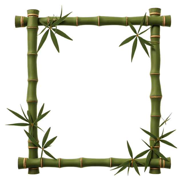Free transparent PNG: Bamboo Frame PNG Clipart  Perfect for Eco-Friendly Design  Decor