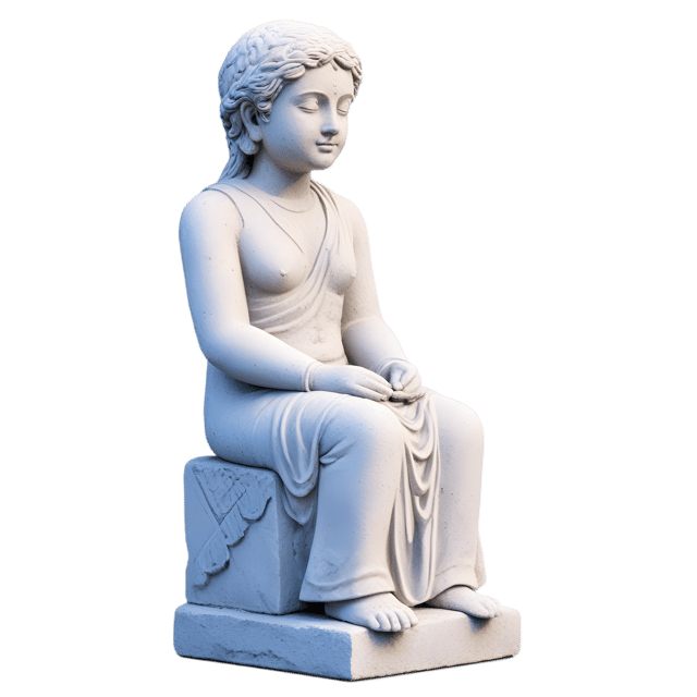 Free transparent PNG: Seated Figure Statue PNG Transparent Background for Art and Design