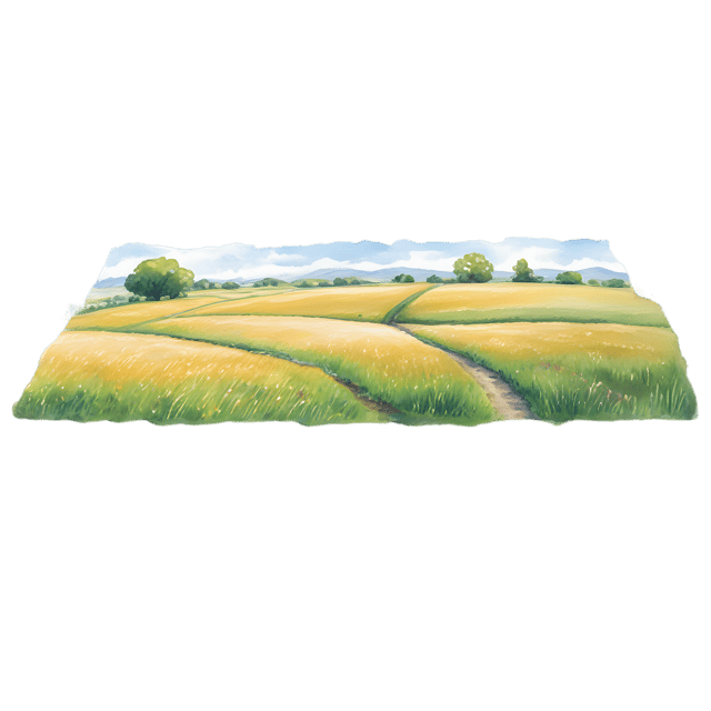 Free transparent PNG: Golden Light Rolling Field PNG Clipart for Nursery and Crafting Projects