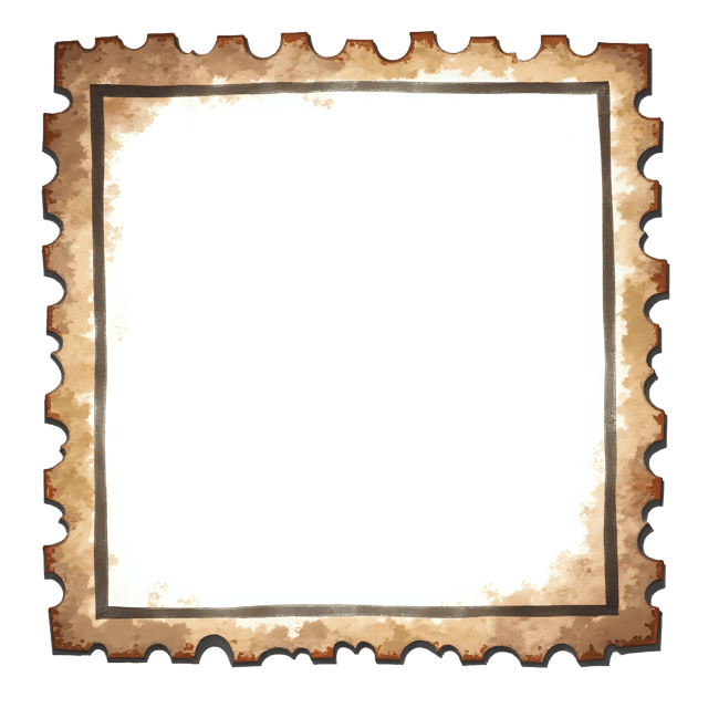 Free transparent PNG: Rustic Stamp Frame  Handmade Paper Craft, free download PNG