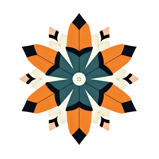 Free transparent PNG: Bold Geometric Snowflake PNG Clipart  Perfect for Seasonal Design  Crafts