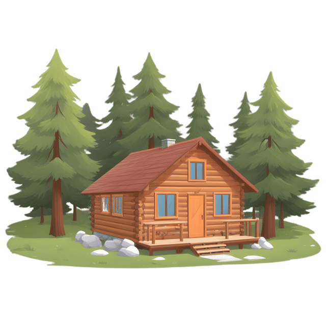 Free transparent PNG: Cabin in the Woods Transparent PNG Background for Cozy Cabin Decor
