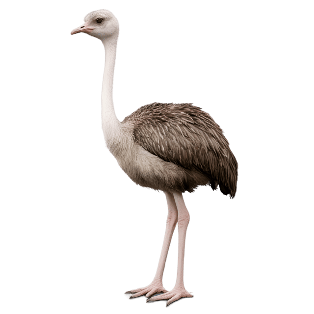 Free transparent PNG: Ostrich Bird Transparent PNG for Animal and Nature Imagery