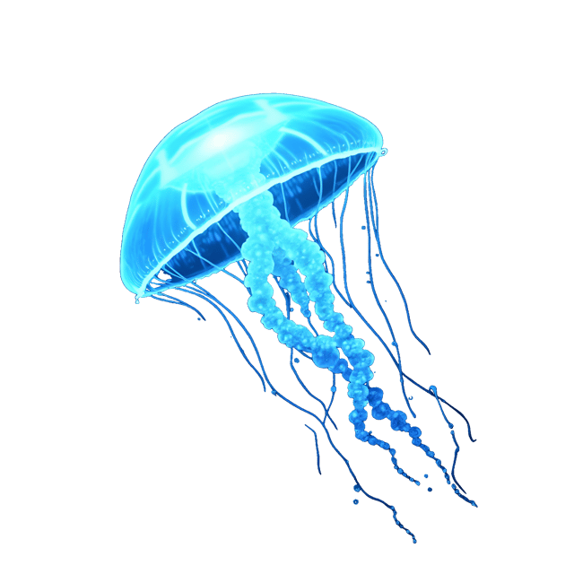 Free transparent PNG: Bioluminescent Jellyfish Illustration for Art and Decor