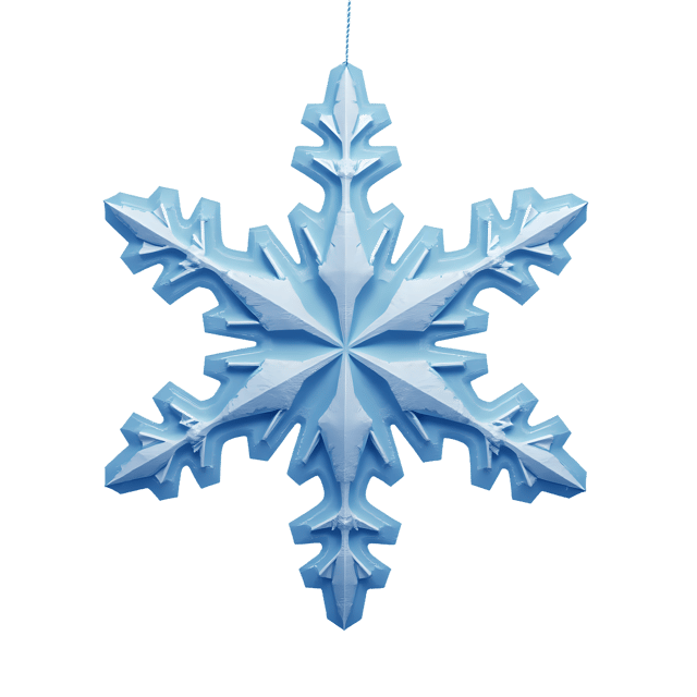 Free transparent PNG: Snowflake Shaped Ornament  Free 3D Ice Form PNG Download