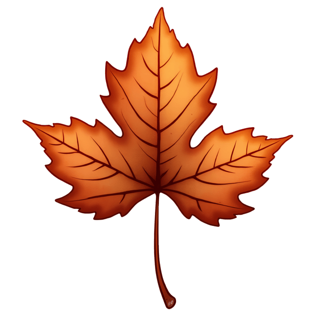 Free transparent PNG: Coppery Brown Leaf with Metallic Sheen - Whimsical Watercolor Illustration