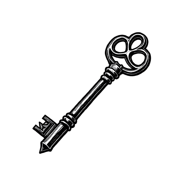 Free transparent PNG: Skeleton Key PNG Download  Unique Antiquated Decorative Element for Design  Crafts
