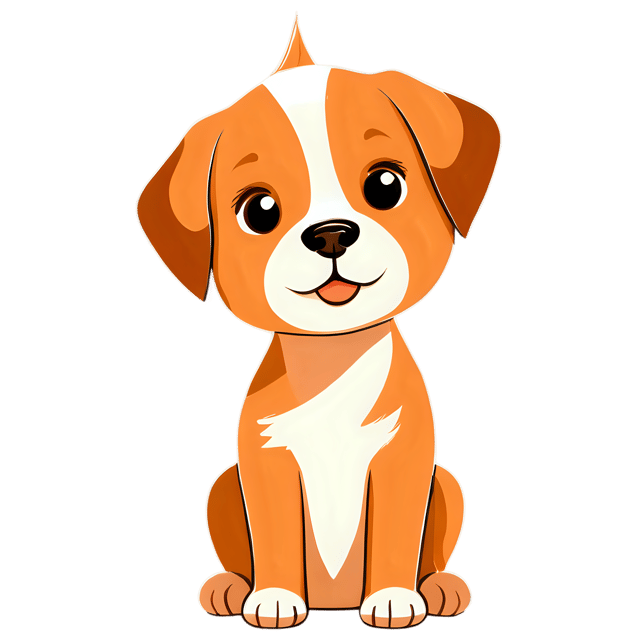 Free transparent PNG: Cute Puppy Cartoon Illustration for Nursery and Kids' Content