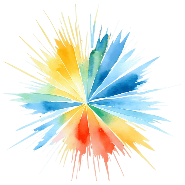 Free transparent PNG: Gentle Watercolor Burst PNG – Transparent Background Illustration for Various Uses