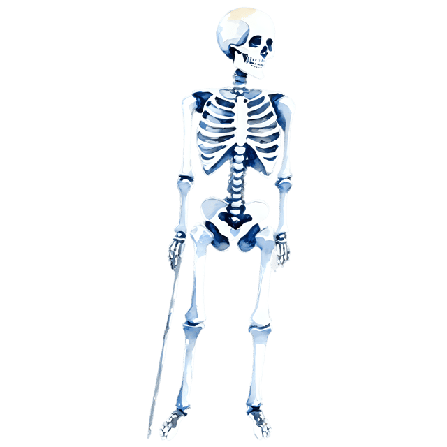 Free transparent PNG: Halloween Skeleton Watercolor Illustration – Transparent PNG