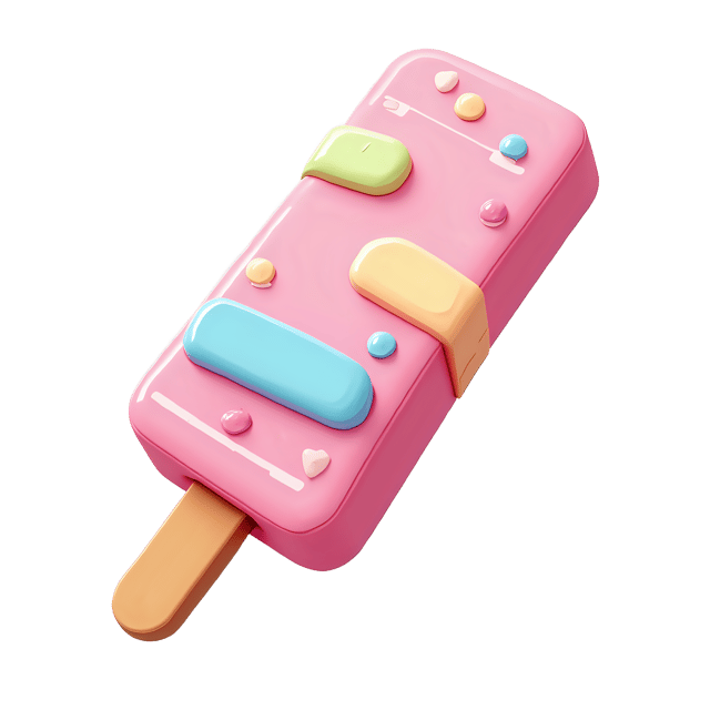 Free transparent PNG: Candy-Coated Ice Cream Bar  Pastel Treat Clipart, free png download