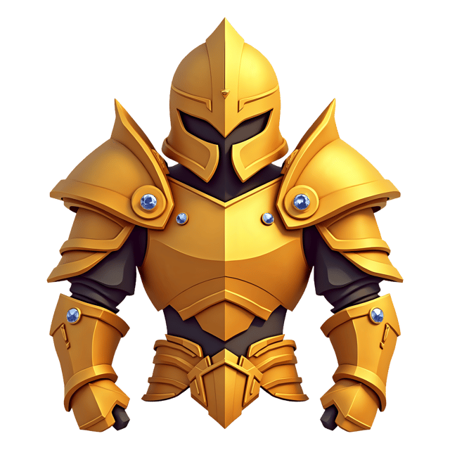 Free transparent PNG: Golden Armor with Jewels Transparent Background PNG