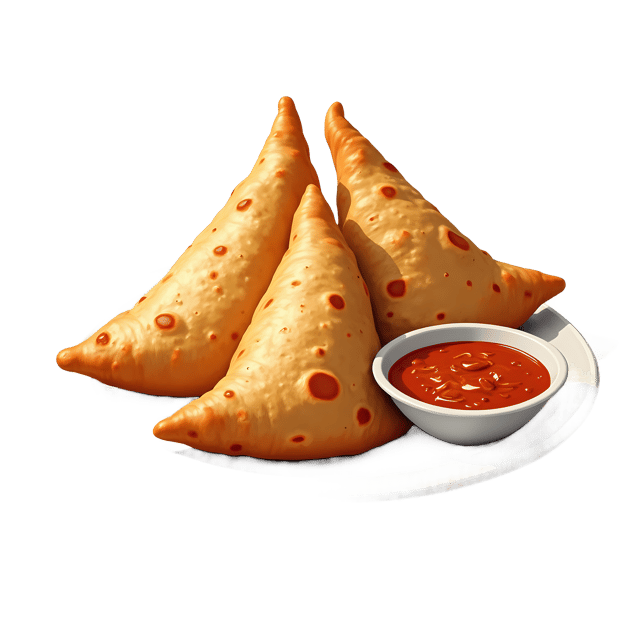 Free transparent PNG: Samosa with Chutney PNG Clipart  Ideal for Ethnic Recipes  Food Design