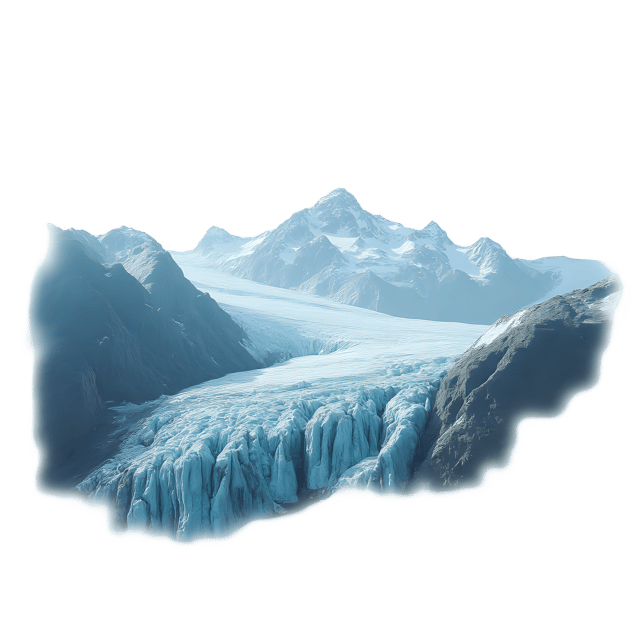 Free transparent PNG: Glacier Landscape PNG  Majestic Mountain Scenes for Art  Design